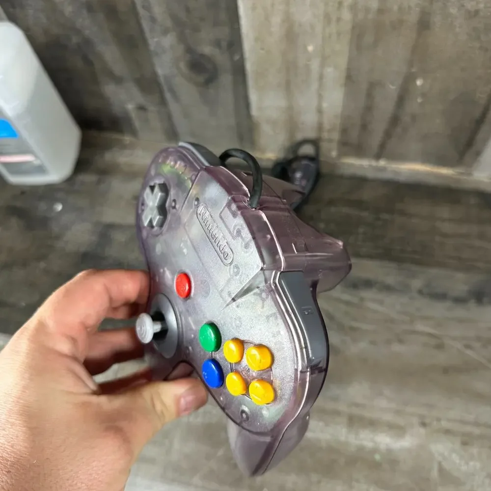 Nintendo 64 Atomic Purple Controller N64 Official‎ OEM Original Tested